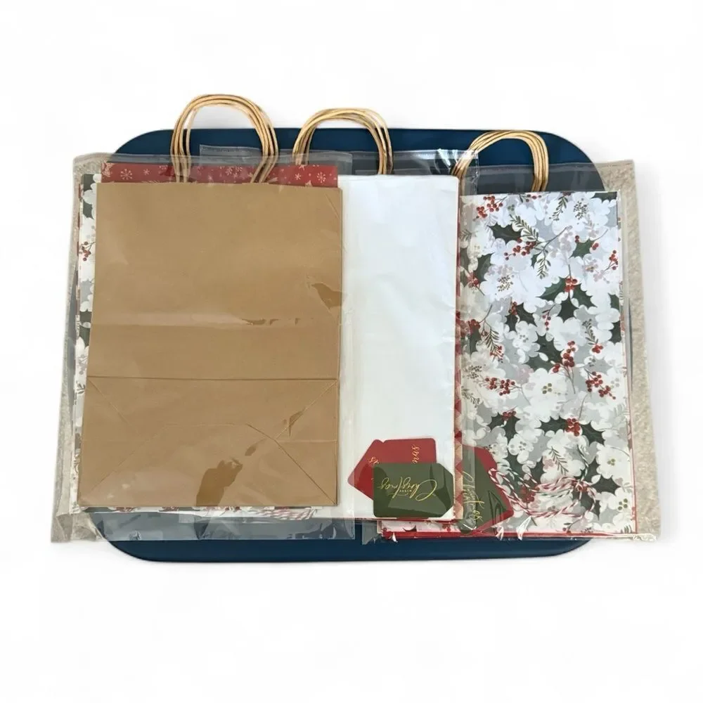 XMAS 2  1 Set of 3 Gift Bags-All in One Festive Gift Bag Set